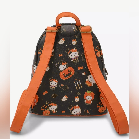 Loungefly Hello Kitty Pumpkin Mini Backpack - Picture 2 of 3